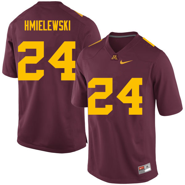 Men #24 Drew Hmielewski Minnesota Golden Gophers College Football Jerseys Sale-Maroon